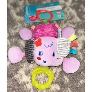 Infantino Purple Elephant Pull & Shake Jittery Pal NWT